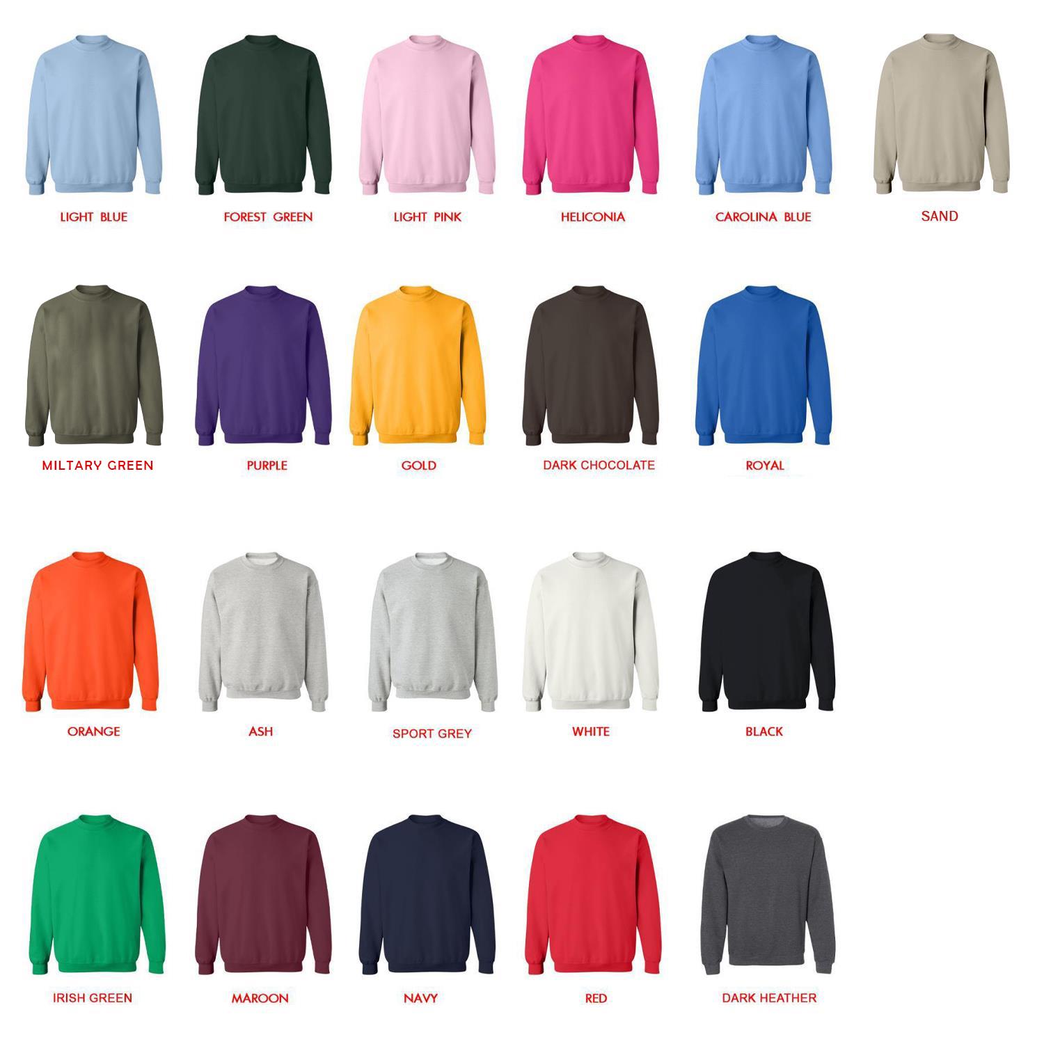 sweatshirt color chart - Horimiya Merch