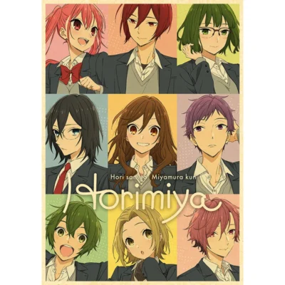 Horimiya Anime Poster Decor For Home Posters Room Wall Pictur Kraft Paper Retro And Prints Art 22 - Horimiya Merch