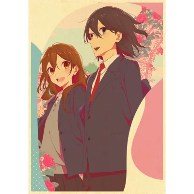 Horimiya Anime Poster Decor For Home Posters Room Wall Pictur Kraft Paper Retro And Prints Art 23 - Horimiya Merch