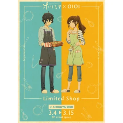 Horimiya Anime Poster Decor For Home Posters Room Wall Pictur Kraft Paper Retro And Prints Art 24 - Horimiya Merch