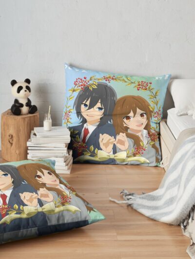 Horimiya Moment Throw Pillow Official Horimiya Merch