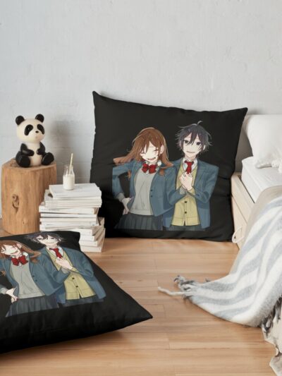 Horimiya Throw Pillow Official Horimiya Merch