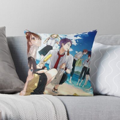 Horimiya Best Cover Throw Pillow Official Horimiya Merch