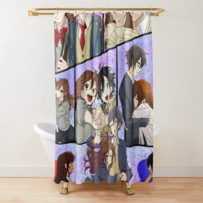 Horimiya Collage 1 Shower Curtain Official Horimiya Merch