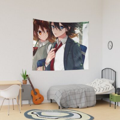 Horimiya Romantic Moment Tapestry Official Horimiya Merch